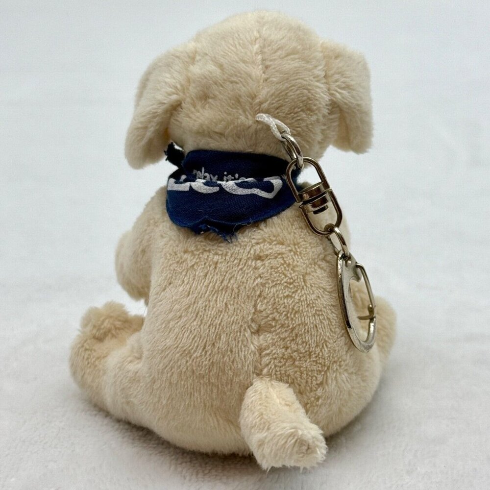 Relax It's Lees Plush Toy Dog w/Bandana Keychain - Picture 5 of 11